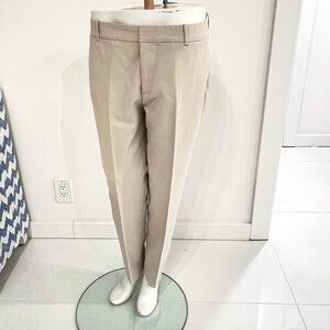 ZARA WOMAN Trousers/Pants Beige Khaki SZ L